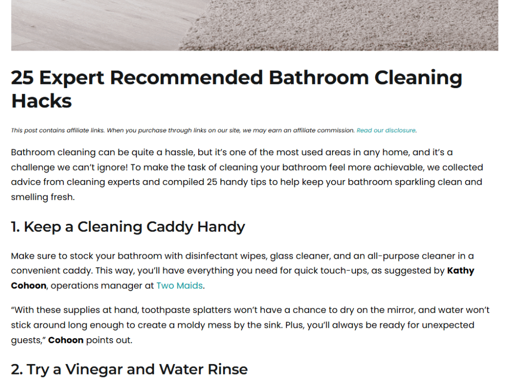 25 Expert Recommended Bathroom Cleaning Hacks