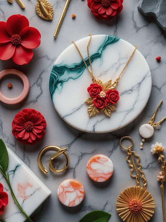 17. Resin and Polymer Clay Jewelry