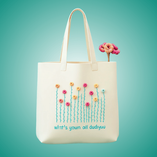 18. Embroidered Tote Bags