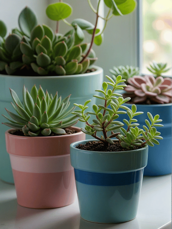 19. Painted Plant Pots