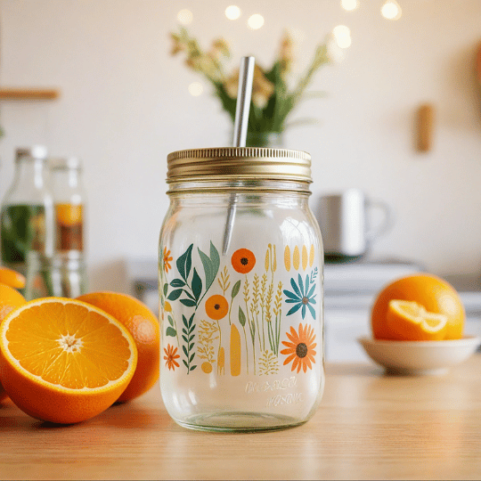 24. Painted Mason Jars