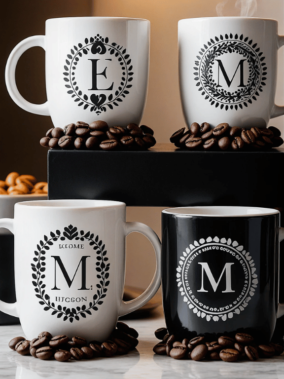 8. Cricut Vinyl on Mugs